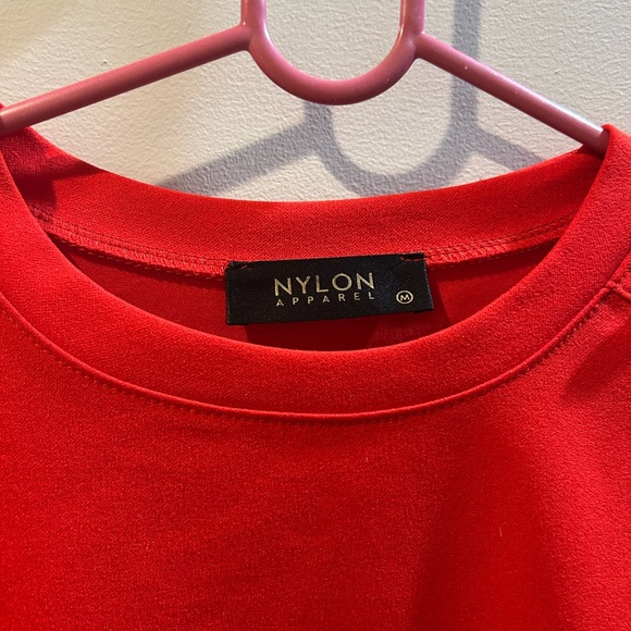 Red Button-Detail Top - Picture 2 of 4